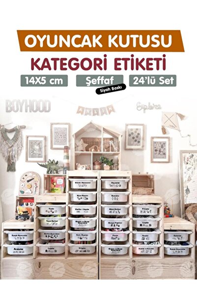 t tuğset etiket Oyuncak Dolabı Kutusu Kategori Etiketi Türkçe, Organizer Etiketi Şeffaf Etiket Düzenleme Organizer S