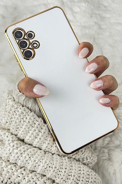 Vip Case Samsung A13 4g - حافظة من السيليكون المقاوم للأوساخ والقابلة للمسح لحماية الكاميرا اللامعة