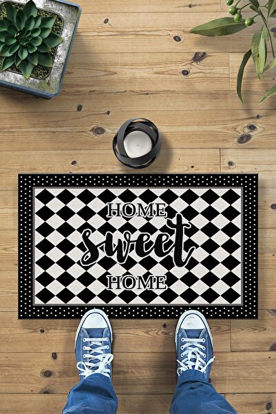 Buket Home سجادة باب أمامية مزخرفة متعددة الأغراض من هوم سويت هوم مقاس 45 × 70