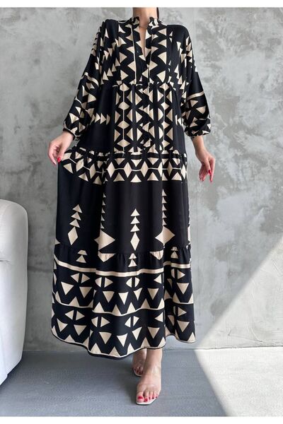 ZF BUTİK SUKIENKA OVERSIZE Z Dominującym Kołnierzykiem i Wzorem Guzików