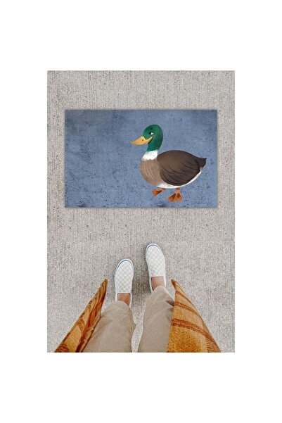 Dormot Home Covoraș decorativ pentru ușă cu imprimare digitală, antracit