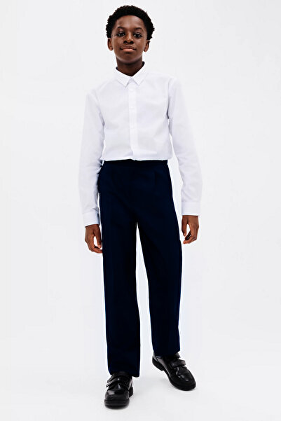 BayBayan Тъмносини еластични удобни детски панталони - практичен стил за сред...