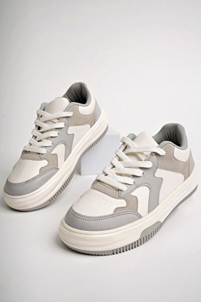 pasyone Gri Kadın Sneaker Günlük Ayakkabı