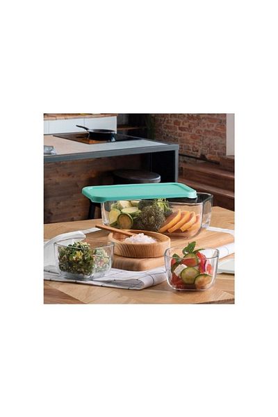 Paşabahçe Snowbox 3-Piece Storage Container Green ( 96881 )