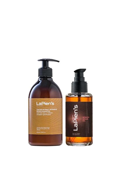 Lapien's شامبو مغذي للشعر - الشامبو الجاف والتالف وزيت الأرغان