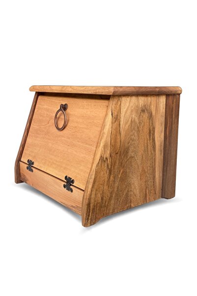 Genel Markalar Doğal Masif Ceviz Ahşap El Işçiliği Kulplu Açılır Kapanır Deko...