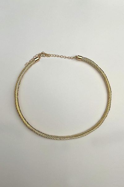 Modex Serrated Twist Choker Necklace