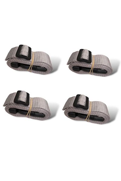 BALP Grey Color Suitcase Safety Belt 4 Pieces Width 4cm
