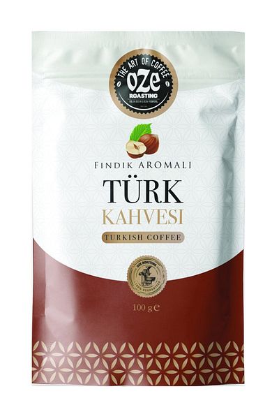 Oze Turkish Coffee with Hazelnut Flavor 100g