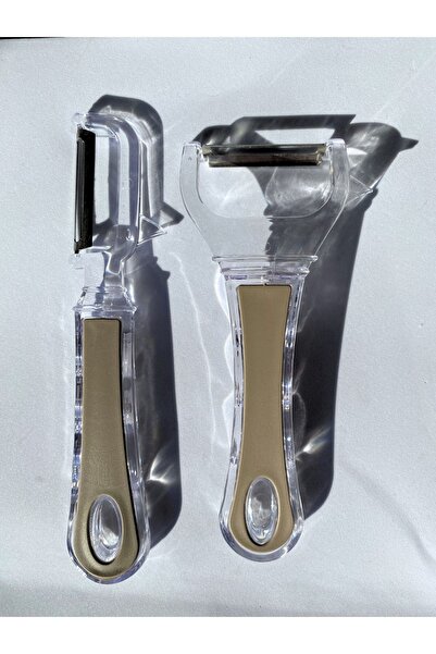 Dore Voir 2-Piece Peeler Set Flat and Side Peeler - Brown