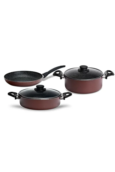 Cem Mars 5 Piece Cookware Set - 22cm, 24cm and 24cm