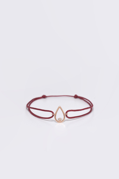 Mireille Collection Damla Pırlanta Ve Altın Ip Bileklik