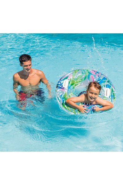 hediyecik Intex Tropical Patterned Adult Pool and Sea Ring 97 cm