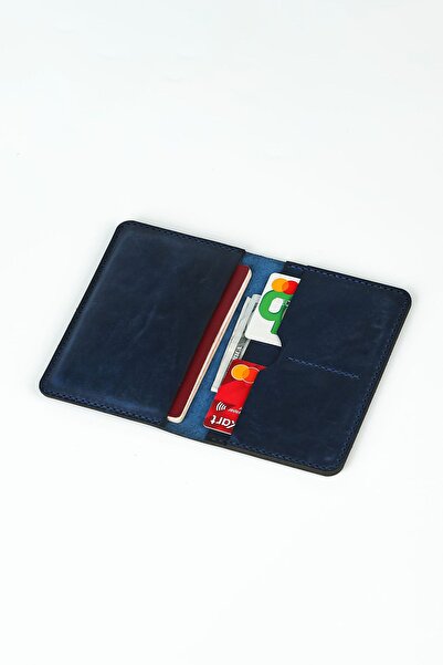 Lost Slope محفظة جواز السفر الجلدية - جلد حقيقي وصناعة يدوية