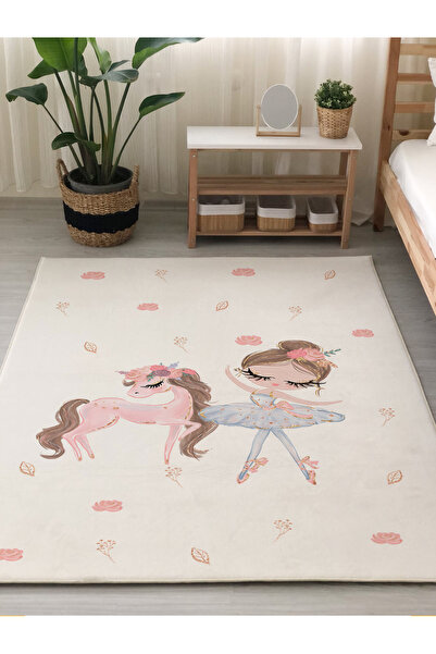 Evmila Dijital Baskı Balerin Ve Çocuk Halısı 7mm