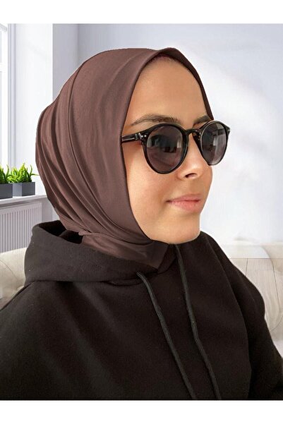 Organic Scarfs Çıtçıtlı Eşarp Hijap Şal, Çıt Çıt Penye Şal, Pratik Penye Şal, Pudra