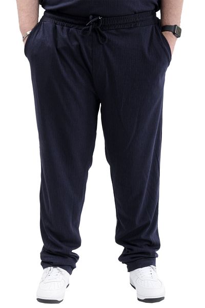 ModeXL Ανδρικό Jogger - Mode XL, Μεγάλο μέγεθος, Platinum Jacquard 24913 Σκούρο Μπλε