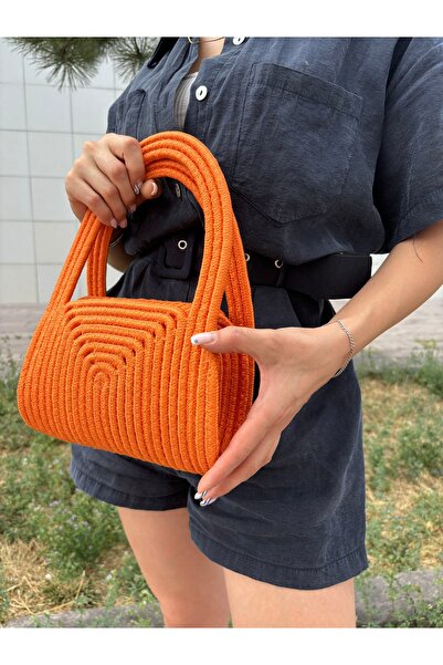 MaVaux Mini Jute Straw Portfolio - Soft Clutch Handbag, Summer Fashion