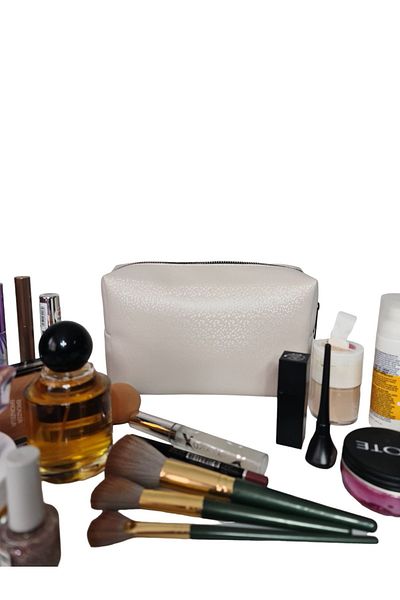 Gloria Large Size Travel Type - Glitter Patterned Makeup Bag Organizer