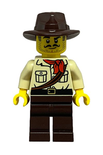LEGO Accessory Moc City Town Minifigure Minifigure Wilderness Conservation Forest Explorer Johnny Thunder
