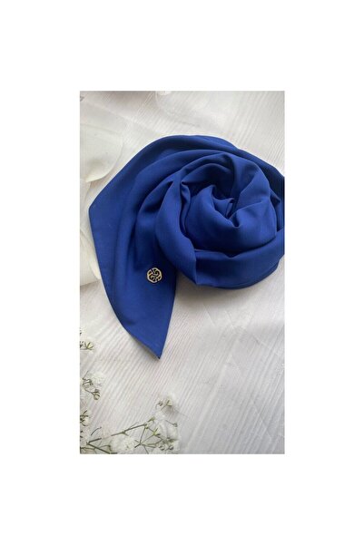 PALMY BOUTIQUE Saks Mavi Krep Şal