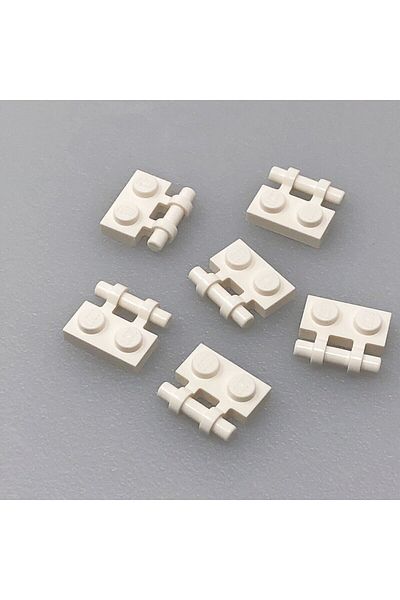LEGO Moc Custom - 1x2 Edge Bar White Brick Accessory Plate, 4 Pieces Will Be Sent