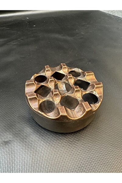 Hon T.m. 1.sınıf Antik Bakır Metal Döküm Zamak Yuvarlak Küllük Otel,cafe,rest...