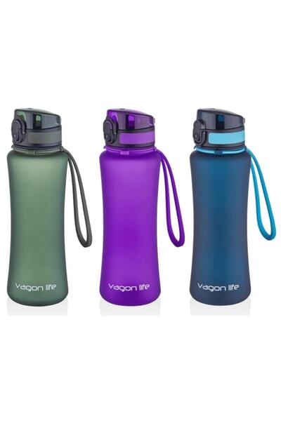 Vagonlife Uzspace Matara Tritan 550 ML Tritan Suluk (Karışık Renk 1 Adet)