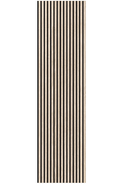 petels hareli koyu 60x245 Cm Meşe Renk Akustik Ahşap Duvar Paneli