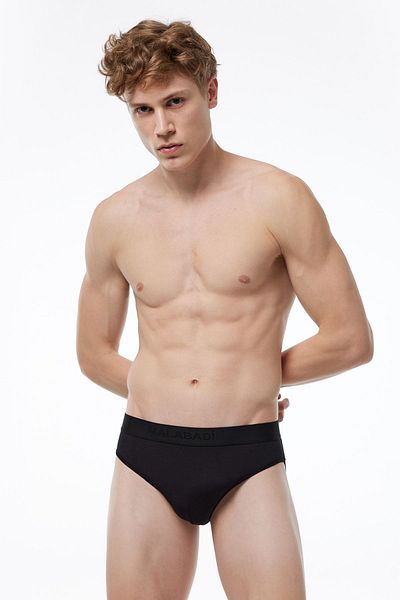 Malabadi Ανδρικό Modal Black Slip Σετ 5 τεμαχίων - 5m080