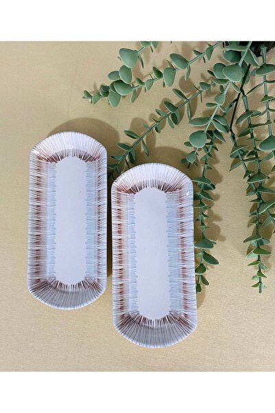 VENÜS HOME DECORATION Blue Eyes 2 Adet Oval Kahvaltı Tabağı