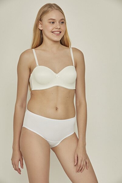 C&City C12001 Силіконові трусики-шортики, білі