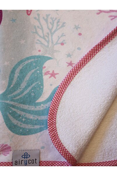 AİRYCOT Children's Poncho Towel Mermaid