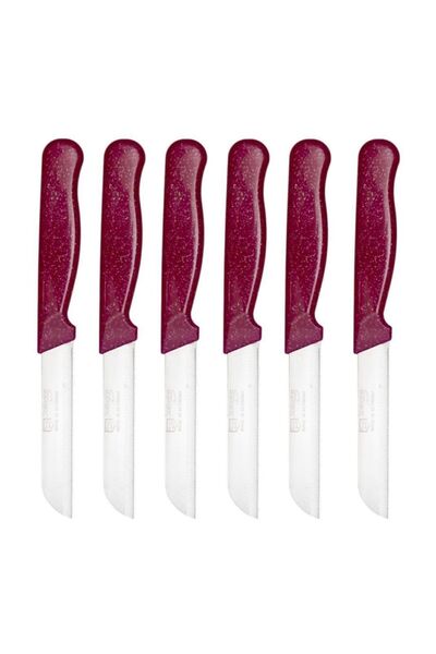 Solingen ı Vişne Çürüğü Simli Desen Meyve Bıçağı 6'l