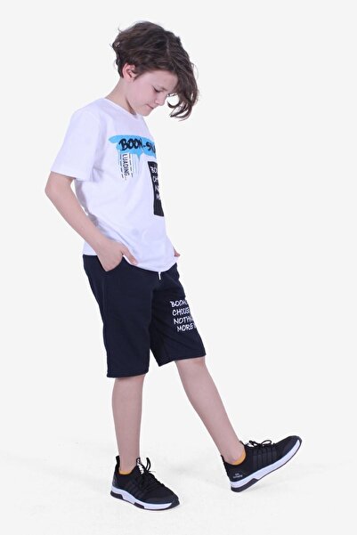 FYK COLLECTİON Dečački kapri set - Boom-skık Učitavanje teksta Štampano