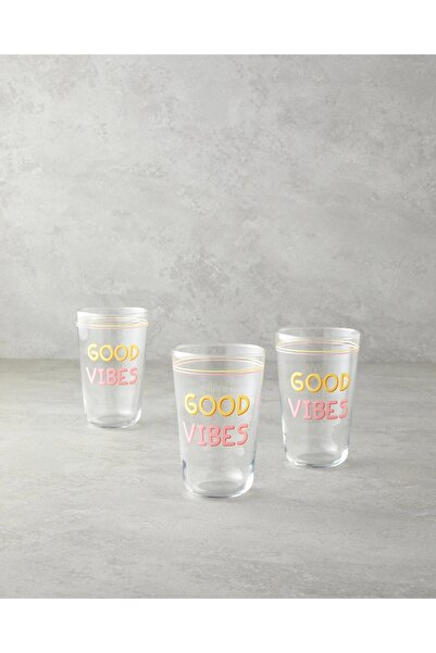 English Home Good Vibes 3-Piece Pink Cup Set - 400 ml