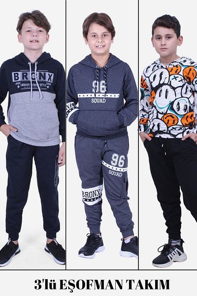 FYK COLLECTİON Σετ αθλητικής φόρμας 3 τμχ για αγόρι