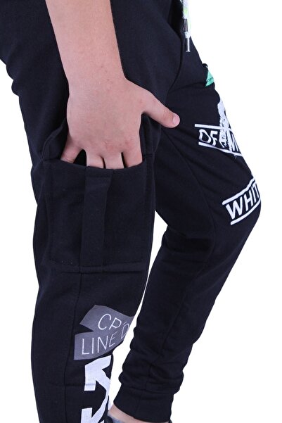 FYK COLLECTİON Fermuarlı Kargo Cepli Erkek Çocuk Eşoaman Altı