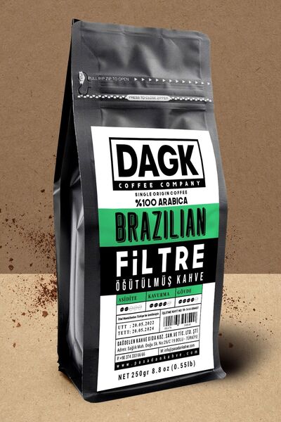 Dagk Filtre Kahve Brazilian 250gr Öğütülmüş