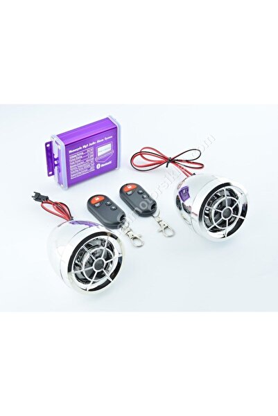 İthal Motosiklet Mp3 Çalar + Alarm Bluetooth Özellikli Nikel