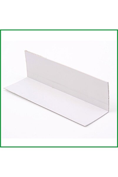 FERSAN AKSESUAR Plastik Köşebent Beyaz 3cmx3cm - 1 Metre (100 CM)