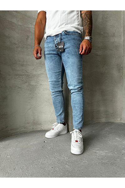 Mob Blue Skinny Pants