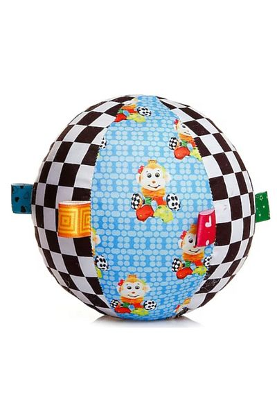 Sozzy Large Size Colorful Play Ball with Rattles (15 cm)