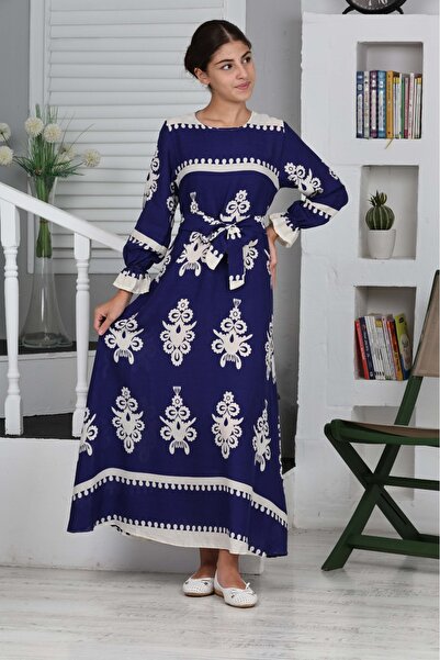 Asortik Kids Rochie lungă pentru fete din bumbac hijab