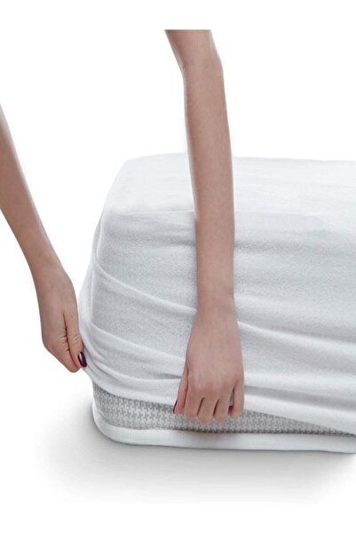 Tekstil Home White Liquid Proof Micro Mattress Cover - Full Edge Mattress Protector
