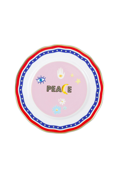 Baci Milano Mamma Mia “Peace” Yazılı Tabak 22 cm