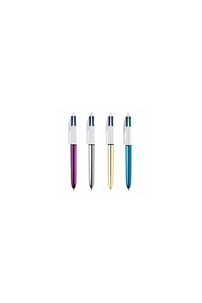 Bic Shine 4 Color Ballpoint Pen Set of 6