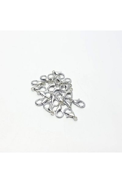 Yüksel Boncuk Silver Plated Parrot Clip (20 Pcs)