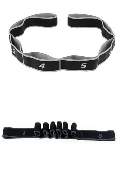 OmSiva Black Elastic Yoga Band - Yoga Graduated