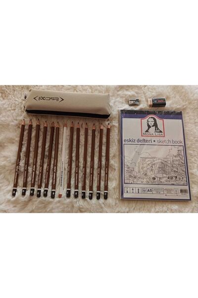 Südor Black Pencil Study and Initiation Set 3 Artistic Materials (Stationery Painting Activity)